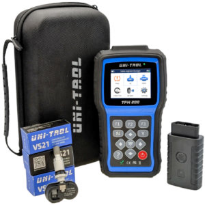 Uni-Trol TPM 200 TPMS Sensor Tester + 4 VS-21 Sensors.